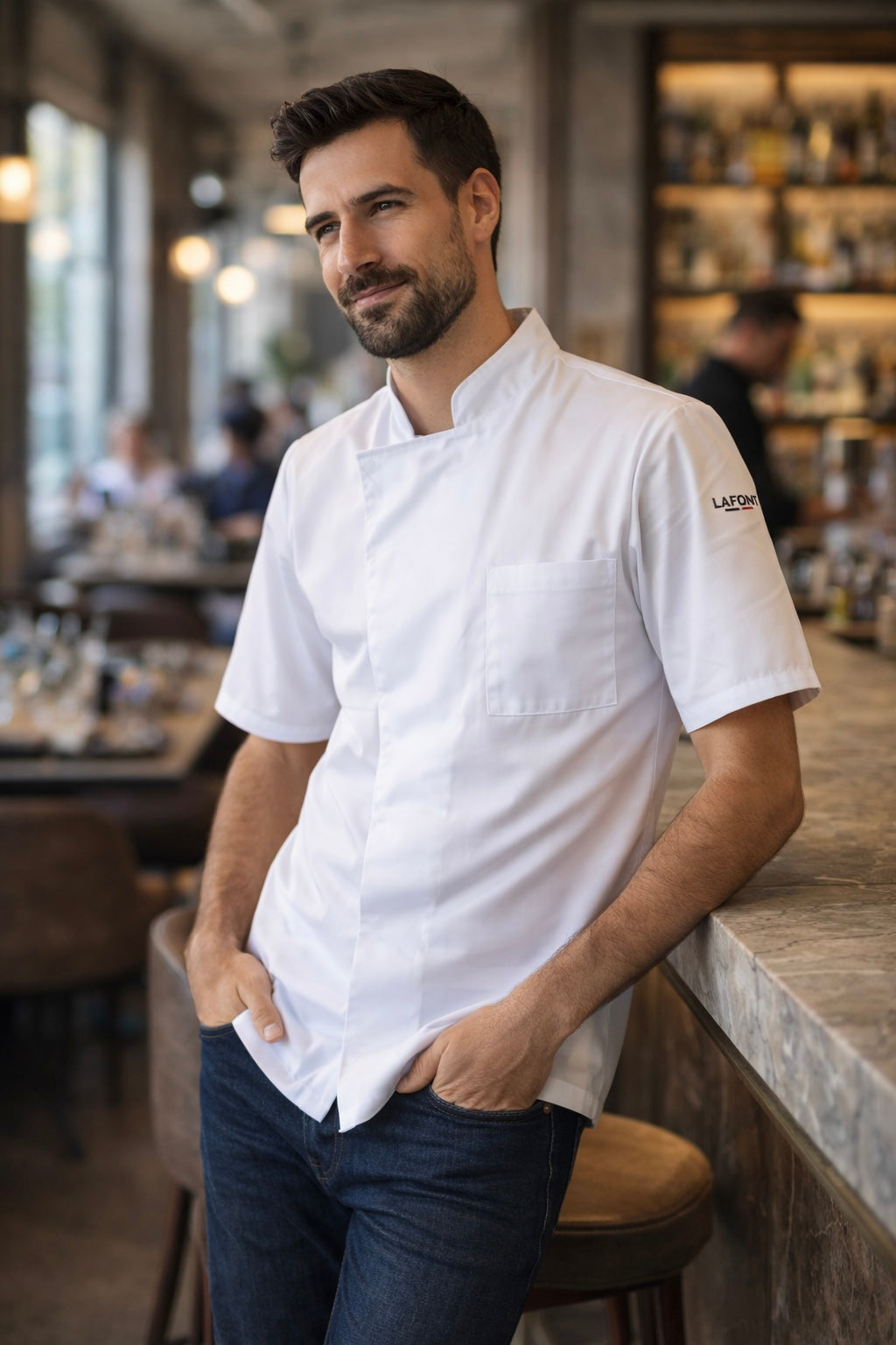 TURNIP Chef Coat Short-Sleeve Unisex