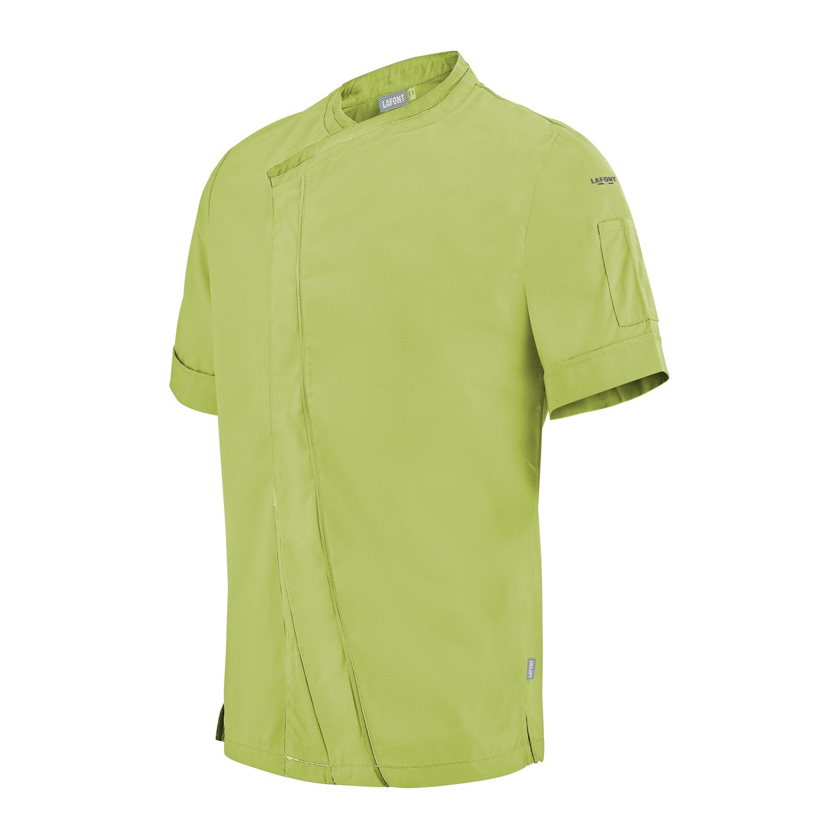 Parsley Men’s Short Sleeve Chef Jacket | Modern Contrast Style