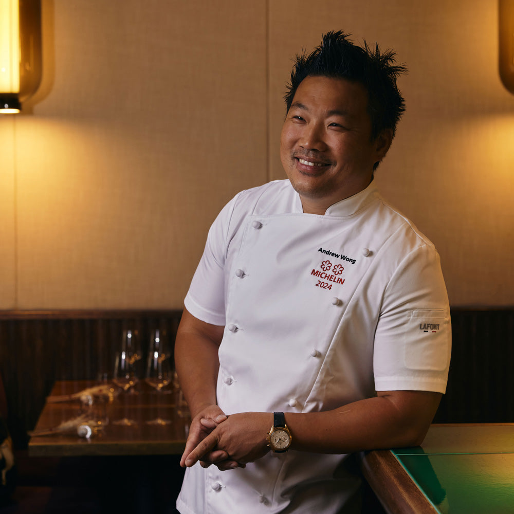 Michelin rated chef sending any restaurant wearing a Lafont Short sleeve double breasted chef jacket