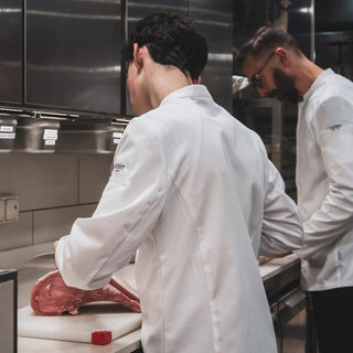 BASIL2 Mens Long Sleeve Chef Coat | Breathable All-Day Fabric