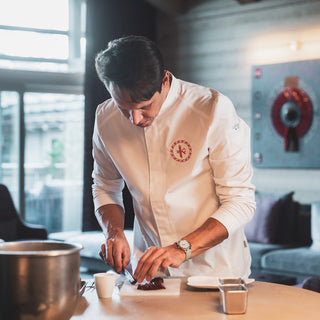 BASIL2 Mens Long Sleeve Chef Coat | Breathable All-Day Fabric