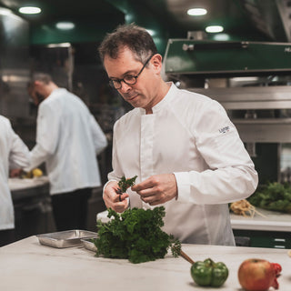 BASIL2 Mens Long Sleeve Chef Coat | Breathable All-Day Fabric