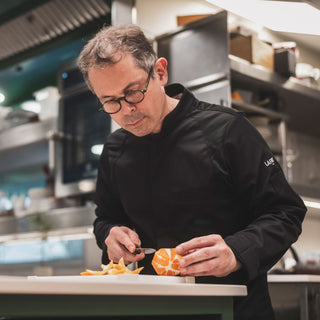 BASIL2 Mens Long Sleeve Chef Coat | Breathable All-Day Fabric