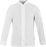 BASIL2 Mens Long Sleeve Chef Coat | Breathable All-Day Fabric