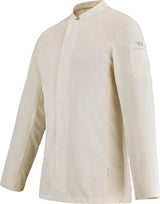 BASIL2 Mens Long Sleeve Chef Coat | Breathable All-Day Fabric