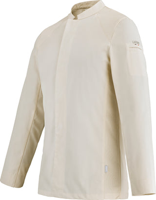 BASIL2 Mens Long Sleeve Chef Coat | Breathable All-Day Fabric