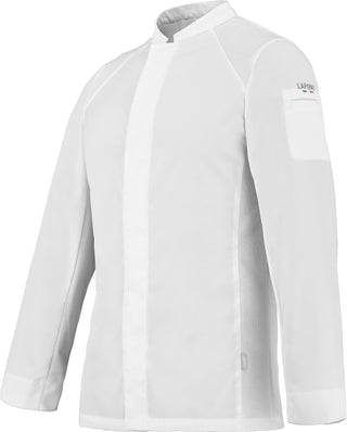 BASIL2 Mens Long Sleeve Chef Coat | Breathable All-Day Fabric