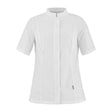 Front view of the CRISTAL short sleeve chef jacket