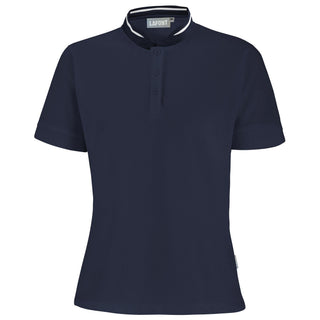JASMIN Women's Short Sleeve Polo Shirt | Mandarin Collar