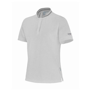 JASMIN Women's Short Sleeve Polo Shirt | Mandarin Collar
