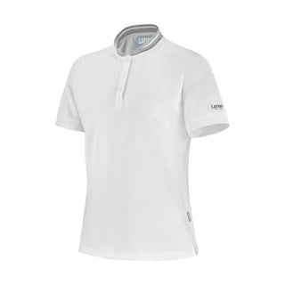 JASMIN Women's Short Sleeve Polo Shirt | Mandarin Collar