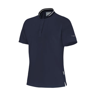 JASMIN Women's Short Sleeve Polo Shirt | Mandarin Collar