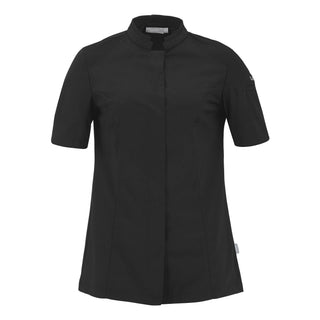 Front view of a Marjoram Women's Short Sleeve Chef Coat