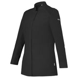 Black chef coat with a brand lafont logo on a white background