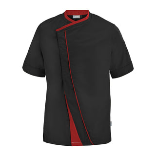 Parsley Men’s Short Sleeve Chef Jacket | Modern Contrast Style