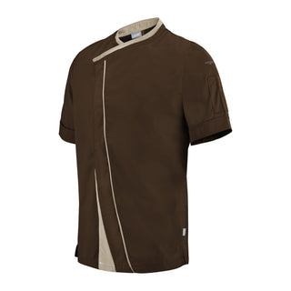 Parsley Men’s Short Sleeve Chef Jacket | Modern Contrast Style