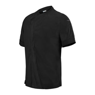 Parsley Men’s Short Sleeve Chef Jacket | Modern Contrast Style