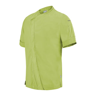 Parsley Men’s Short Sleeve Chef Jacket | Modern Contrast Style