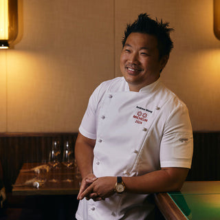 Michelin rated chef sending any restaurant wearing a Lafont Short sleeve double breasted chef jacket 