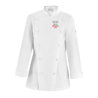 PLATINE Women’s Double Breasted Chef Jacket | Professional Long-Sleeve Kitchen Coat